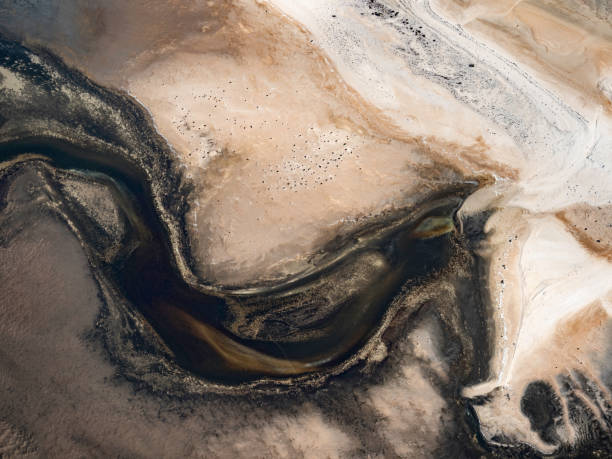 istock Aerial view of abstract coast line 1554740322