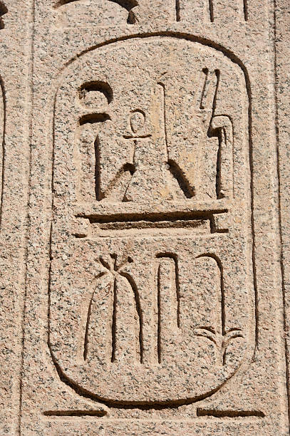 istock Egyptian hieroglyphics at an ancient temple 155474574