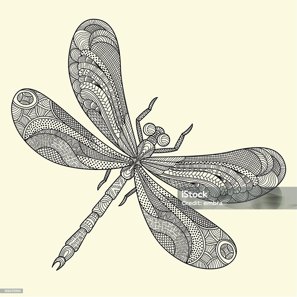 Abstract libélula - arte vectorial de Abstracto libre de derechos