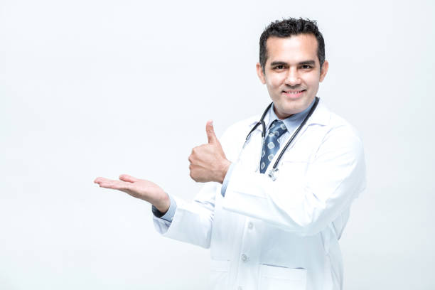 istock man doctor giving thumb against 1554765754