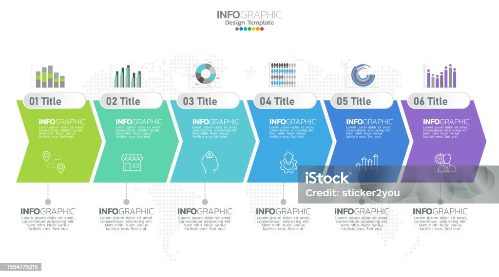 Design Timeline Workflow Html Timeline Infographic Vector With 6 Steps Can Be Used For Workflow ...