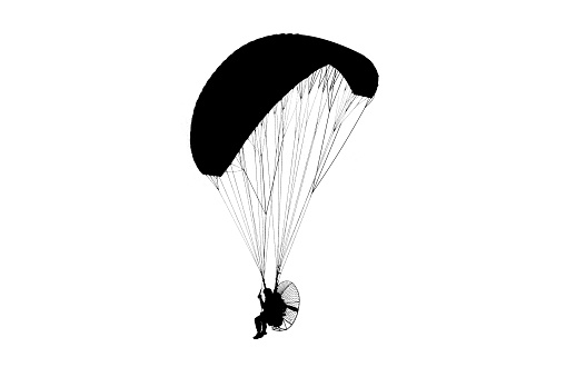 paraglider isolated transparent