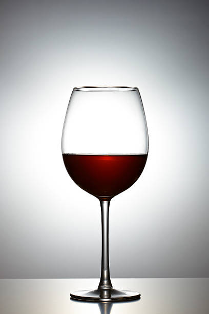 Glas Rotwein – Foto