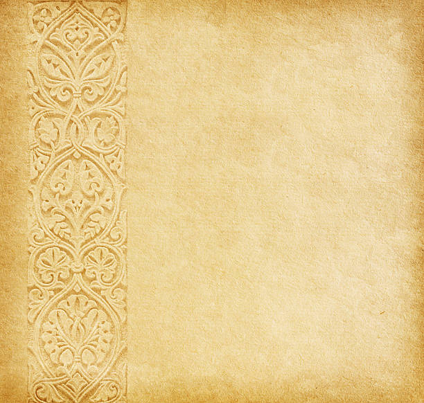 istock Old paper with oriental ornament. 155481111