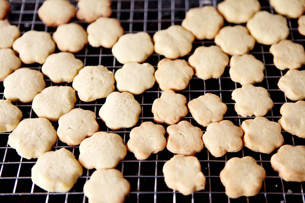 istock Butter cookies on a tray 155482954