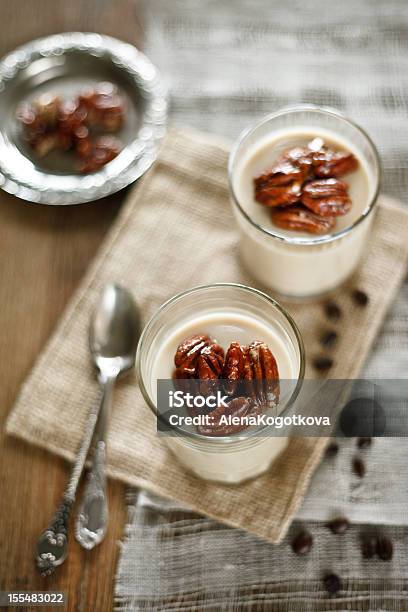 Coffee Yogurt Panna Cotta Stock Photo - Download Image Now - Breakfast, Candy, Close-up