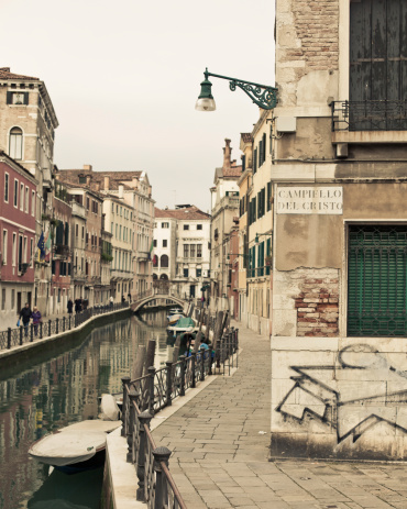 Agua de las calles de Vento, Venecia, Italia photo