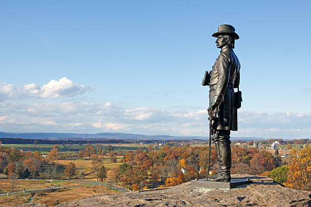 parque militar de gettysburg - gettysburg national military park imagens e fotografias de stock