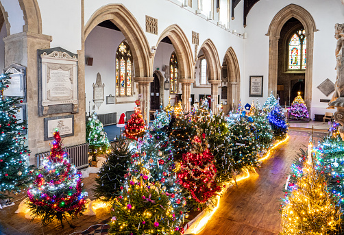 St Edburgs Church, Bicester Christmas Tree Festival