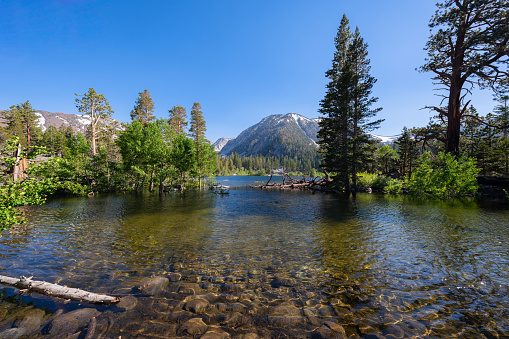Sherwin Lakes in the Sierra Nevada Mountains above Mammoth Lakes, California
