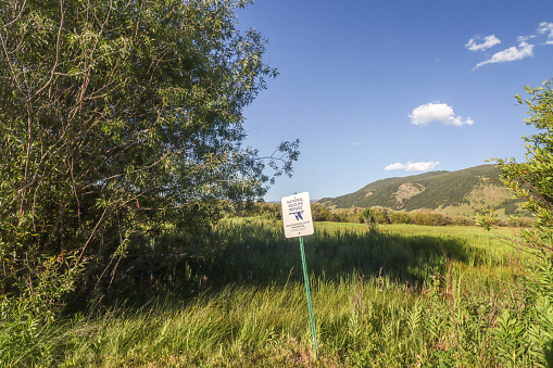 National Wildlife Refuge at Jackson in Jackson Hole of Teton County, Wyoming with a design element visible.