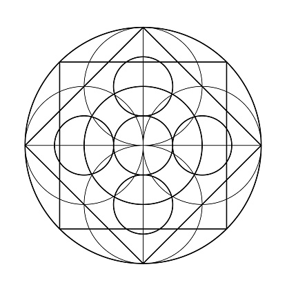 istock Sacred Geometry Vector Design Elements. This religion, philosophy, and spirituality symbols. the world of geometric mystic mandalas. intricately illustrations. 1555166834