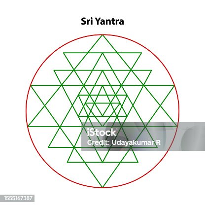 istock Sri yantra. Sacred Geometry Vector Design Elements. This religion, philosophy, and spirituality symbols. the world of geometric mystic mandalas. intricately illustrations. 1555167387