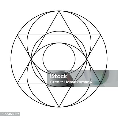 istock Visica piscis. Sacred Geometry Vector Design Elements. This religion, philosophy, and spirituality symbols. the world of geometric mystic mandalas. intricately illustrations. 1555168502
