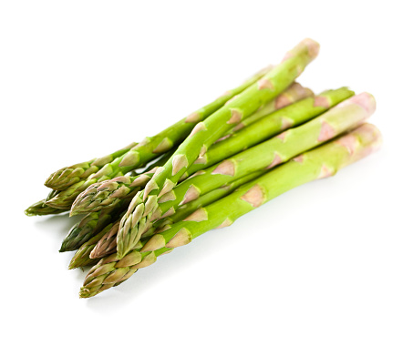 Asparagus isolated on white.