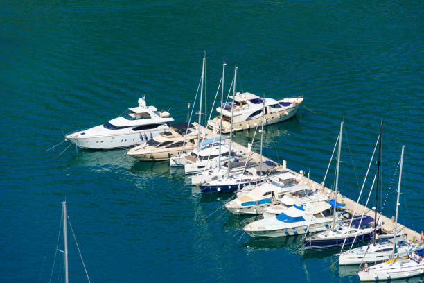 istock top view of the berth with yachts 1555184247