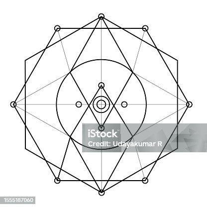 istock Scared Geometry Vector Design Elements. This is religion, philosophy, and spirituality symbols. the world of geometry with our intricate illustrations. 1555187060