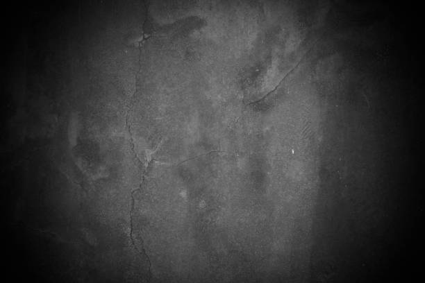 istock Old wall texture cement dark black gray  background abstract grey color design are light with white gradient background. 1555205257