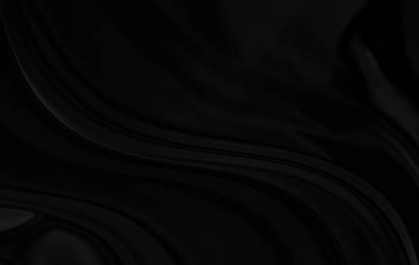 istock Black gray satin dark fabric texture luxurious shiny that is abstract silk cloth background with patterns soft waves blur beautiful. 1555207951