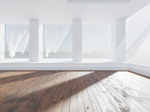 istock modern house at the lake, moody mountain background, 3d render, 3d illustration 1555210153