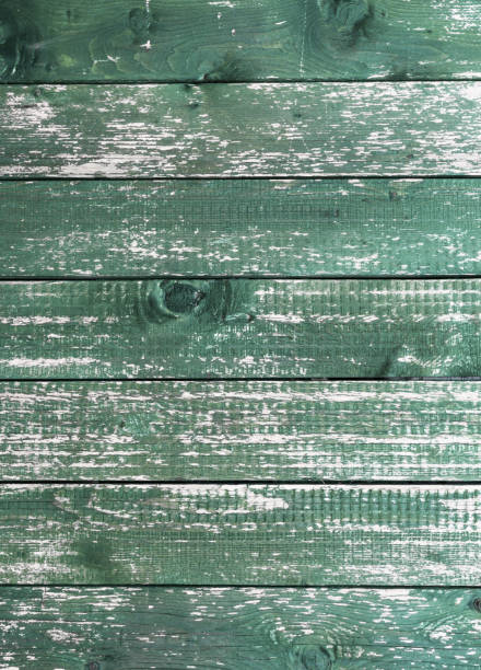 istock Wooden green planks 1555223285