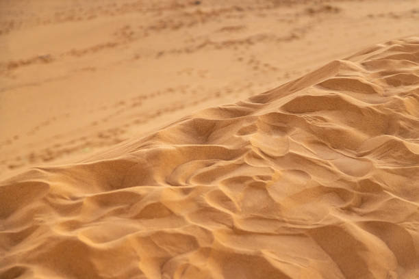 Sand dunes in the desert, Merzouga, Erg Chebbi sand dunes region, Sahara, Morocco.