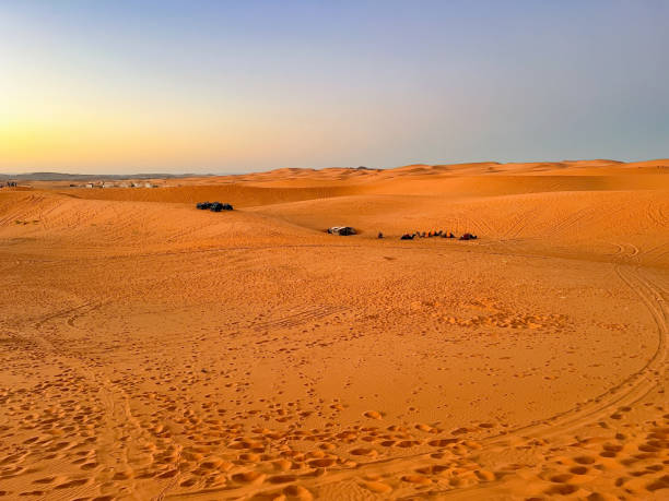 istock Tent camp in desert, Merzouga, Erg Chebbi, Sahara, Morocco 1555252817