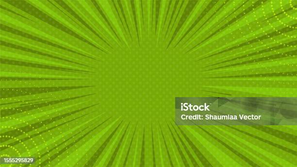 Speed Pattern Green Speed Line Effects With Comic Style Green Background Stock Illustration ...