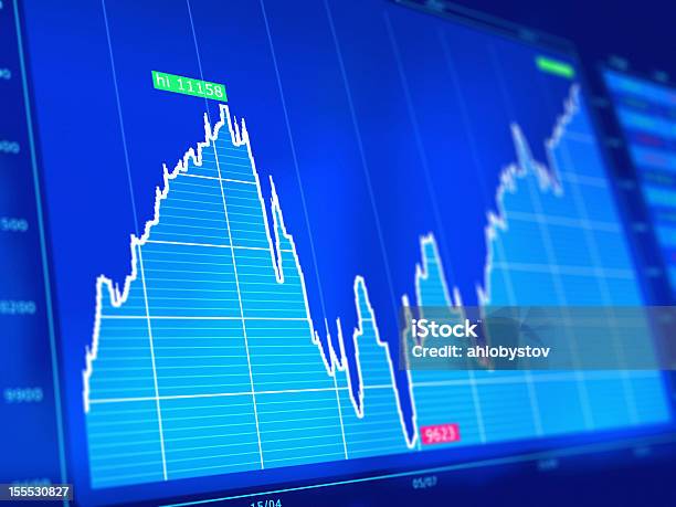 Stock Market Stock Photo - Download Image Now - Backgrounds, Blue, Business