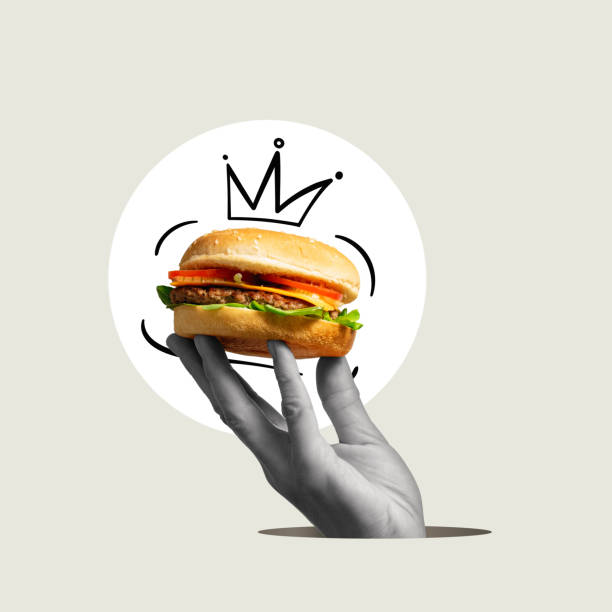 istock Burger menu. Hello delicious food. 1555327194