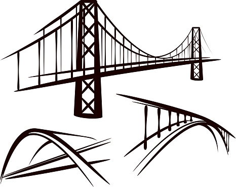 simple illustration with a set of bridges