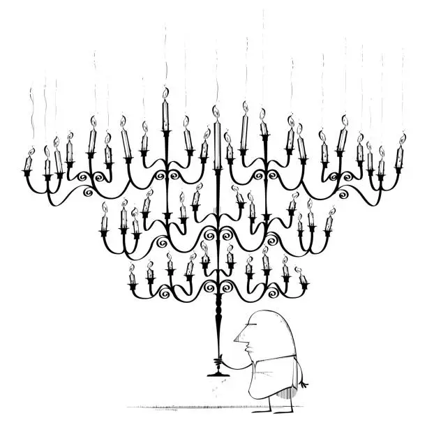 Vector illustration of Giant Candelabra