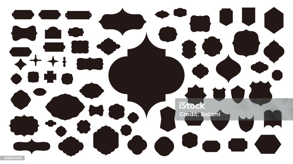 Simple Title Frame Frames In Various Shapes Vector Illustration ...