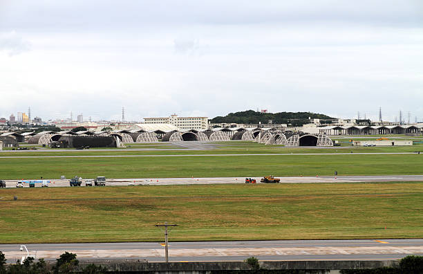 US military base in Okinawa, Japan stock photo