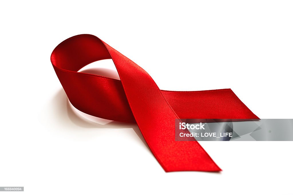 Aids Awareness Ribbon Aids Awareness Ribbon. Isolated on white. AIDS Stock Photo