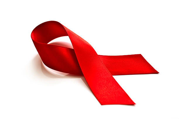 Aids Awareness Ribbon Aids Awareness Ribbon. Isolated on white. aids stock pictures, royalty-free photos & images