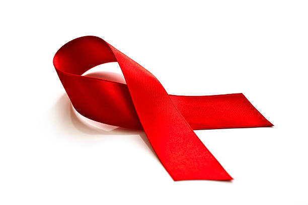 Aids Awareness Ribbon Aids Awareness Ribbon. Isolated on white. hiv stock pictures, royalty-free photos & images