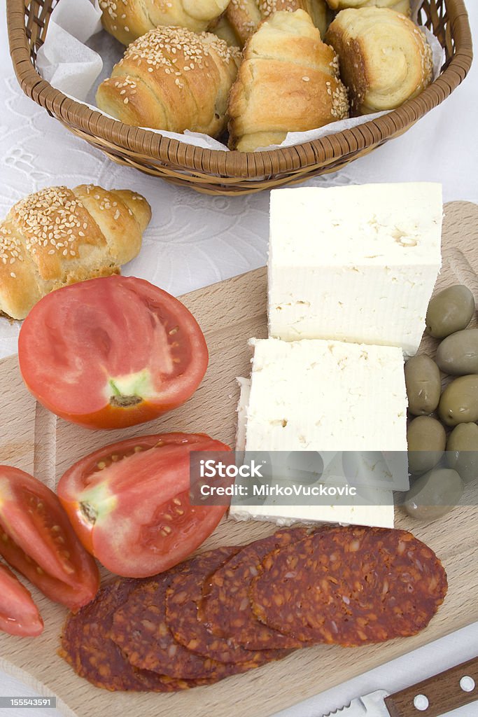 Mediterraneo la prima colazione artigianale - Foto stock royalty-free di Alimentazione sana