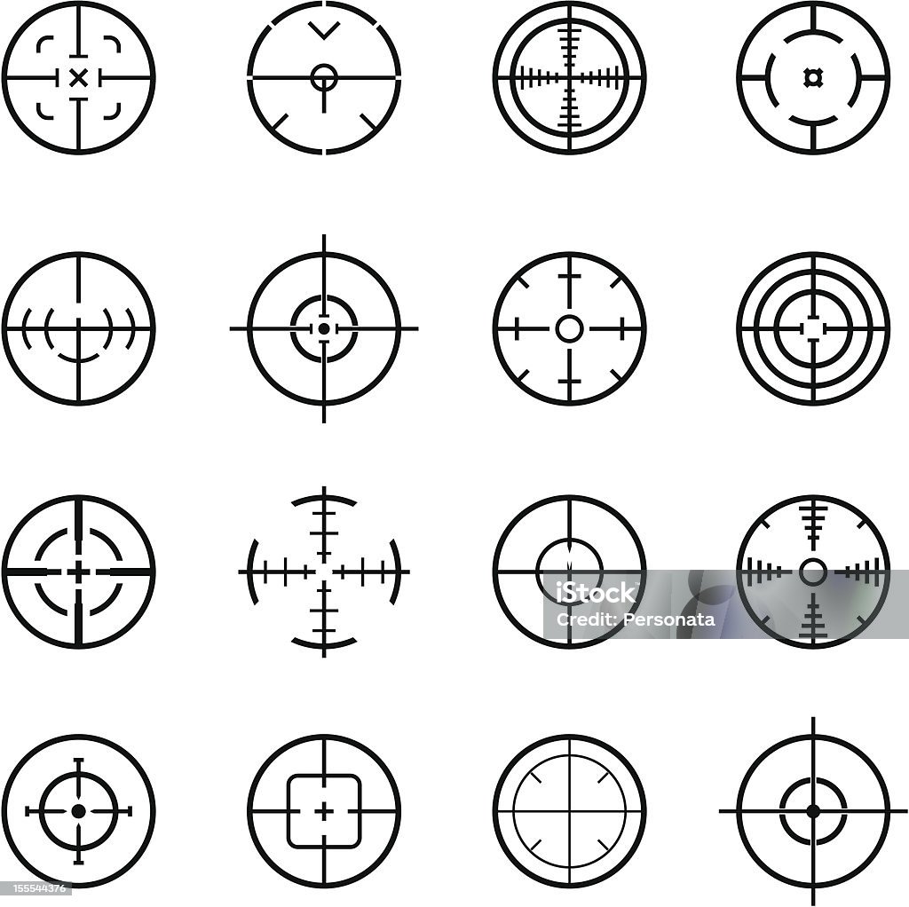 gunpoint-point de mire - clipart vectoriel de Lunette de tir libre de droits