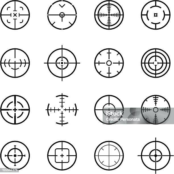 Gunpointpoint De Mire Vecteurs libres de droits et plus d'images vectorielles de Lunette de tir - Lunette de tir, Point de mire, Arme à feu