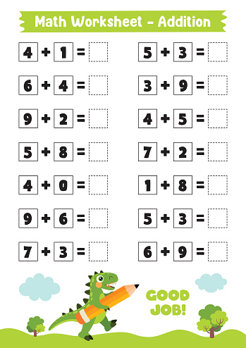 Math Worksheet Design For Kids