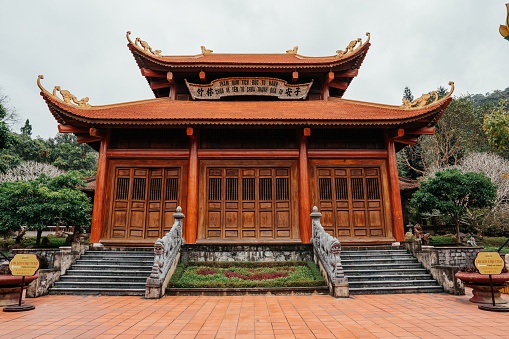 A Buddhist temple complex at Yen Tu Mountain in northern Vietnam, Southeast Asia