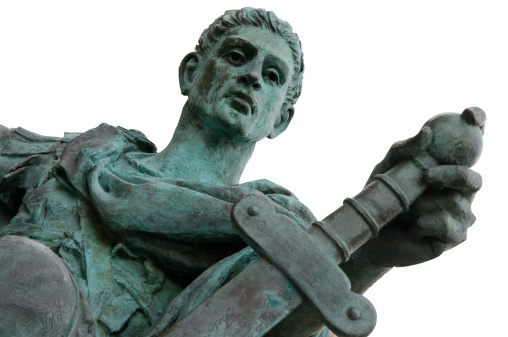 Constantine the Great - Roman Emperor and founder of Constantinople, isolated on white