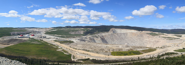 The Highland Valley Copper mine is the largest copper mine in Canada, and one of the largest copper mines in the world.  It is located 75 km southwest of Kamloops, British Columbia.