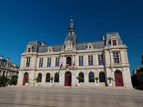 Poitiers city hall. Poitiers, Nouvelle-Aquitaine, France