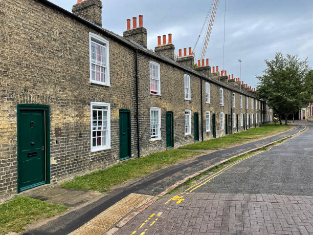 Typical british houses in Cambridge