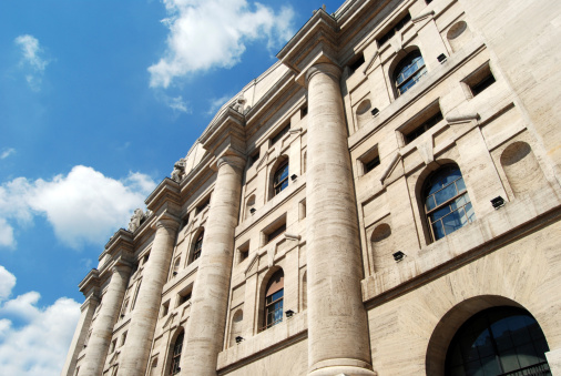 The Borsa Italiana, based in Milan, is Italy's main stock exchange. In 1928, architect Paolo Mezzanotte was given the commission to design a new stock exchange building.