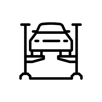 Car Lifter line icon