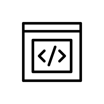 istock Coding line icon 1555558974