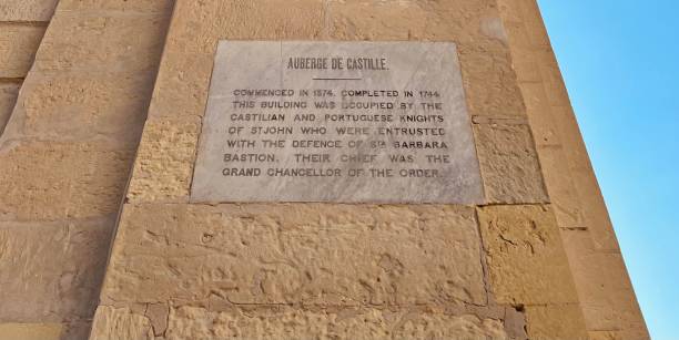 istock Marble Plaque on the Auberge de Castille in Valletta, Malta 1555563643